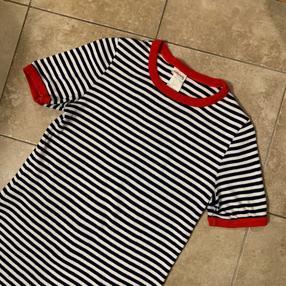 ▪️SOLD▪️Vintage 70s Striped Nautical T Shirt L - Picture 8 of 8